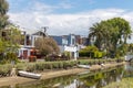 VENICE, UNITED STATES - MAY 21, 2015: Houses on the Venice Beach Canals in California Royalty Free Stock Photo