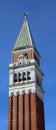 Venice, VE, Italy - February 13, 2024: Bell tower of Saint Mark called Campanile di San Marco in italian language Royalty Free Stock Photo