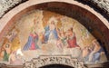 Venice, VE, Italy - February 13, 2024: religious mosaic in the Basilica