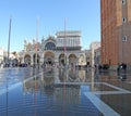 VENICE, VE, ITALY - January 31, 2015: Saint Mark's Basilica duri Royalty Free Stock Photo