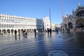 VENICE, VE, ITALY - January 31, 2015: Saint Mark's Basilica duri Royalty Free Stock Photo