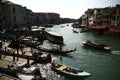 Venice, veneto, italy, september, 25.th, 2014, boats and gondolas on the grand canal Royalty Free Stock Photo