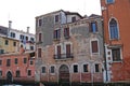 Venice Venezia Italy 2019 march city view from ship. Renaissance Buildings in sea