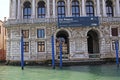 Venice Venezia Italy 2019 march city view from ship. Renaissance Buildings in sea