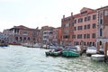 Venice Venezia Italy 2019 march city view from ship. Renaissance Buildings in sea