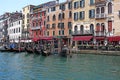 Venice Venezia Italy 2019 march city view from ship. Renaissance Buildings in sea