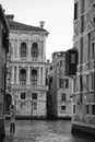 Venice view in black and white