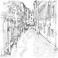 Venice - water canal, old buildings