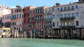 Venice waterfront architecture with gondolas