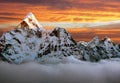 Vening view of Ama Dablam Royalty Free Stock Photo