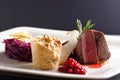 Venison meat steak Royalty Free Stock Photo