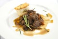 Venison ragout with dumpling Royalty Free Stock Photo