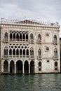 Venitian palace of the grand canal Royalty Free Stock Photo