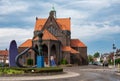 Venlo, Limburg, The Netherlands - Church at a roundabout at the suburbs