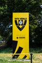 Venlo, Limburg, The Netherlands - Sign of the VVV Venlo soccer team at the stadium