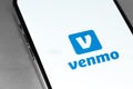 Venmo logo mobile app on screen