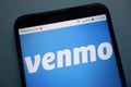 Venmo logo on smartphone