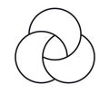 Venn diagram template line style