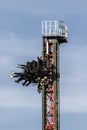 The Venom Tower Drop Ride at the West Midlands Safari and theme park in Bewdley, Hereford and Worcester, England