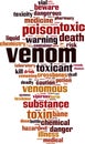 Venom word cloud Royalty Free Stock Photo