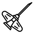 Venous catheter icon, outline style