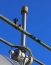 vent valve above the great underpressure container for the gas Royalty Free Stock Photo