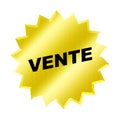 Vente sign Royalty Free Stock Photo