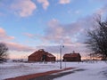 Ventes Ragas Cape in winter , Lithuania