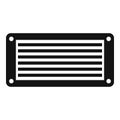 Ventilation duct icon, simple style