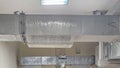 Ventilation Ducts in Technical Room Royalty Free Stock Photo
