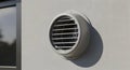 Ventilation Fan on White Wall Exterior Royalty Free Stock Photo