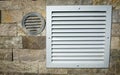 Ventilation grid on brick wall Royalty Free Stock Photo