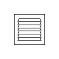 Ventilation grill line outline icon