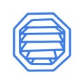 Ventilation grill line vector doodle simple icon Royalty Free Stock Photo