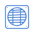 Ventilation grill line vector doodle simple icon Royalty Free Stock Photo