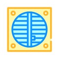 Ventilation repair color icon vector isolated illustration