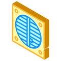 Ventilation repair isometric icon vector illustration isolated