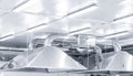 Ventilation system extraction hood supply air return for food factory industry