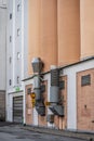 Ventilation system of a grain silo..