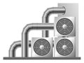 Ventilation system isolated illustration