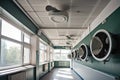 ventilation system with multiple fans and filters, providing clean and fresh air in a school