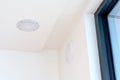 Ventilation in wall and speaker in Ceiling Royalty Free Stock Photo