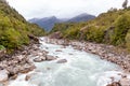 Ventisquero River on trail to Glacier, near the village of Puyuhuapi, Chile.