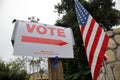 Ventura County, California Citizens Turn Out to Vote Royalty Free Stock Photo