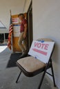 Ventura County, California Citizens Turn Out to Vote Royalty Free Stock Photo