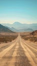 Venture down remote desert road, exploring barren landscape expanses