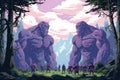 Massive trolls with boulders for fists - Generative AI