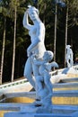 Venus with Cupid on the Golden Cascade in Peterhof, St. Petersburg, Russia Royalty Free Stock Photo