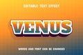 Venus 3d text effect