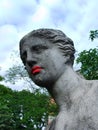 Venus de Milo with Red Lipstick Royalty Free Stock Photo